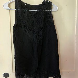 Lace Crochet Sleeveless Top